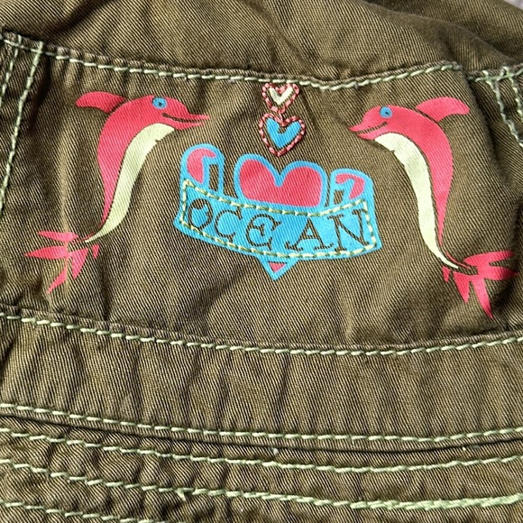 Size small medium boys or girls 100% cotton art and J sun hat with dolphins - Picture 2 of 7